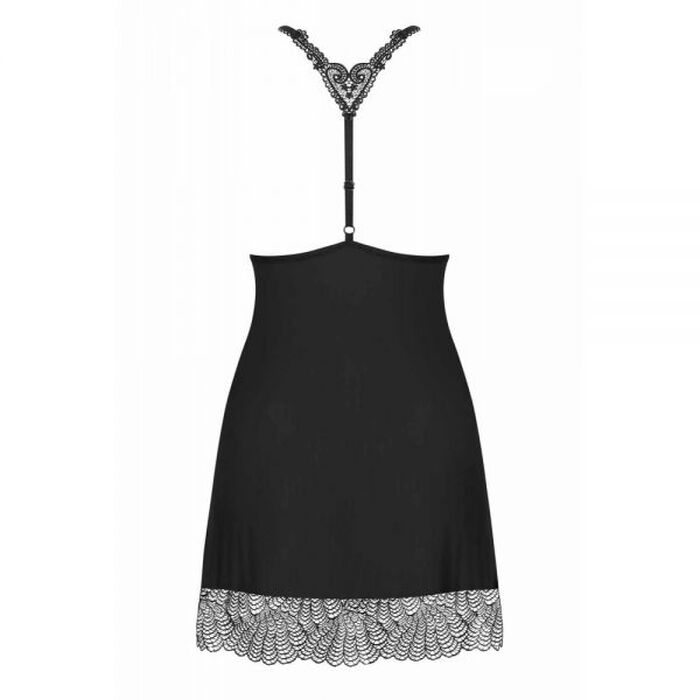 Cорочка Obsessive Chiccanta chemise & thong black L/XL