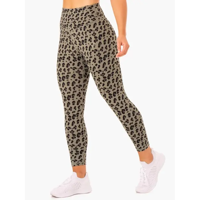 Леггинсы Ryderwear Hybrid Full Length Leggings - Khaki Leopard