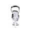 Босоніжки Pleaser Flashdance-709 на підборах 7 дюймів, на платформі 2 3/4 дюйма зі світлодіодним підсвічуванням та ремінцем на щиколотці, чорні/прозорі