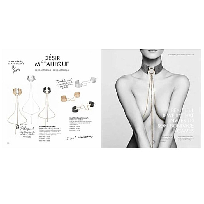 Браслеты-наручники Bijoux Indiscrets золотые, OS