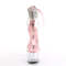 Босоніжки Pleaser Adore-724RS *7 дюймів на підборах, 2 3/4 дюйма з манжетою на щиколотці PF RS, блискавка ззаду, світло-рожеві/прозорі