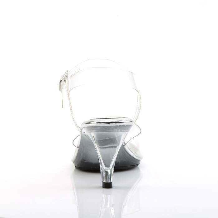 Босоножки Belle-308, каблук 3 дюйма, с ремешком на щиколотке, прозрачные