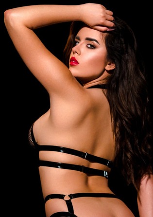 Бюстгальтер-топ из сеточки OhMyG! Tokyo Bra чёрный, M/L