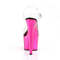 Босоніжки Pleaser Adore-708 на підборах 7 дюймів, босоніжки з ремінцем на щиколотці 2 3/4 дюйма з хромованим покриттям Btm, прозорі/рожеві