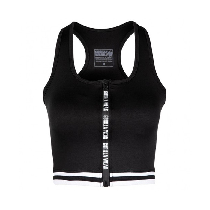 Топ GW Mesa Zip Front Crop Top Black