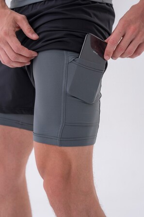 Шорти Double-Layer Shorts with Smart Pockets GREY 318