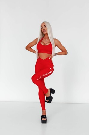 Легінси Fitzona Legging Fitness Red CALFTZ004R