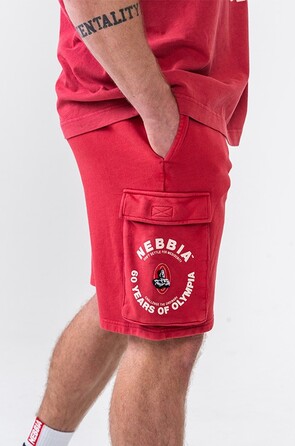 Шорты Nebbia Washed Loose Fit Cargo Shorts LEGACY Red 787
