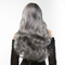 Перука довга хвиляста Fetish Hair балаяж сріблястий, 65 см