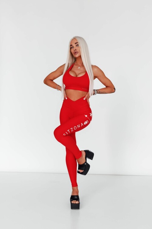 Леггинсы Fitzona Legging Fitness Red CALFTZ004R