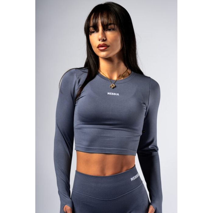Топ Nebbia Seamless Long-Sleeve Top POWER Grey 892