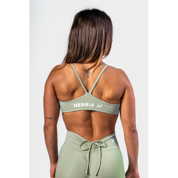 Топ Nebbia Medium-Support Sports Bra TWIST-KNOT Light Green 423