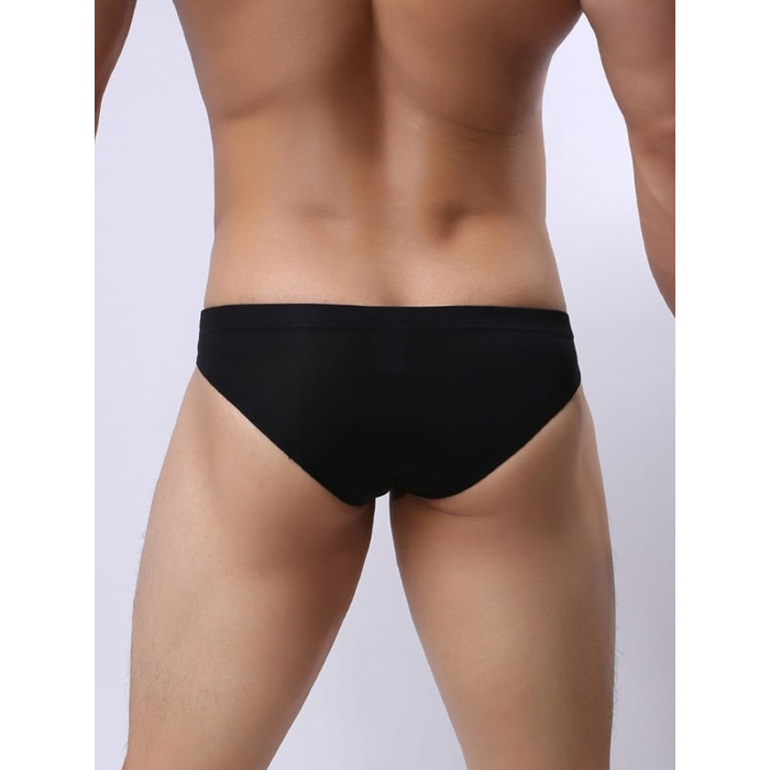 Трусы мужские Star Night с интимным вырезом, черные, M