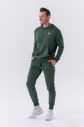 Штани Slim sweatpants with side pockets 'Reset” 321 Dark Green Khaki