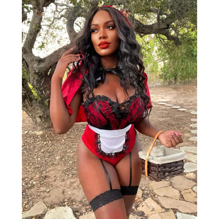 Костюм Червоної Шапочки Leg Avenue, M, 3 предмети, червоний