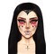 Маска вампіра зі страз Vampire Rhinestone Stick-On Jewels Leg Avenue
