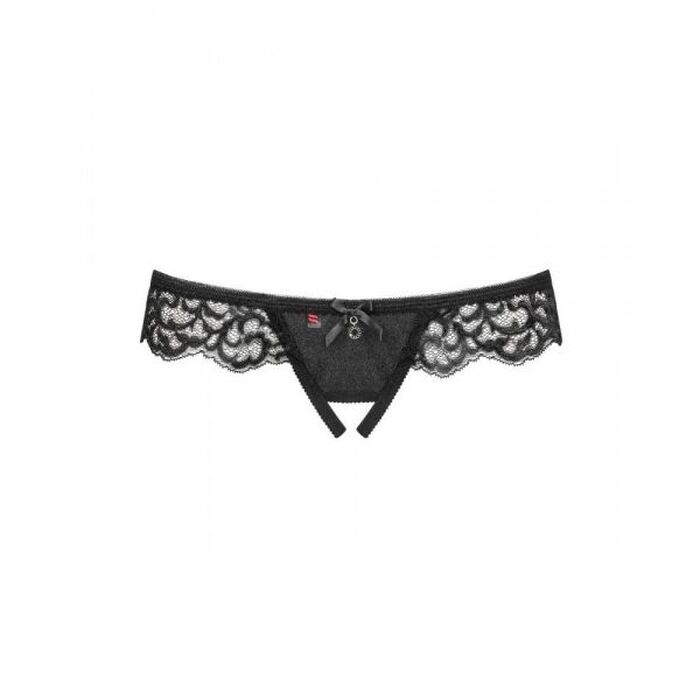 Трусы Laluna crotchless panties black L/XL - MINI