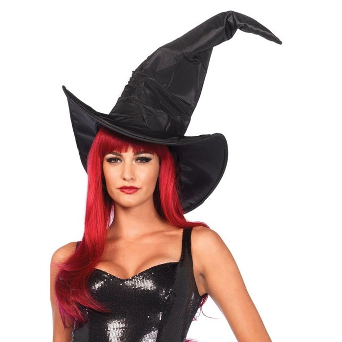 Большая шляпа ведьмы Leg Avenue Large Ruched Witch Hat O/S
