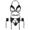 Комплект нижньої білизни Leg Avenue Eyelash Lace Open Cup Black O\S