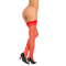 Панчохи SHEER THIGH HIGHS RED, OS