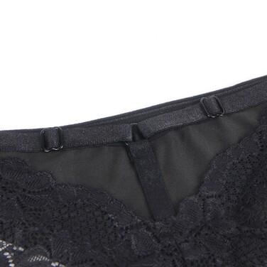 Трусики з мереживом позаду StarNight, чорні, XS-S