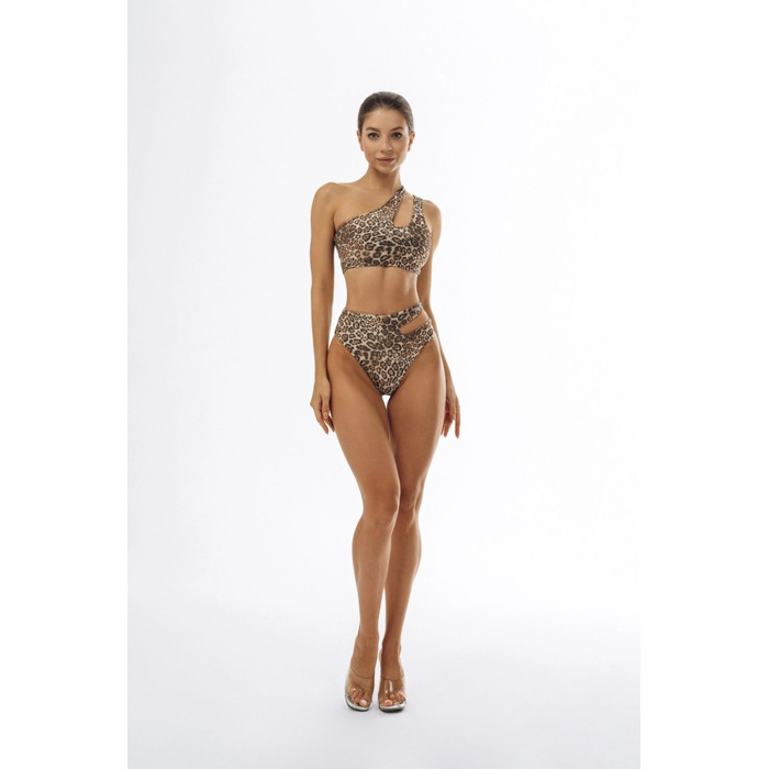 Купальний топ Nebbia SÃO GONÇALO bikini top Leopard Brown 765