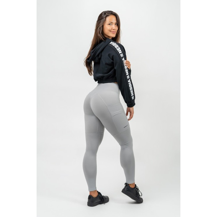 Легінси Nebbia High Waisted Leggings Leg Day Goals Grey 248 Light Grey