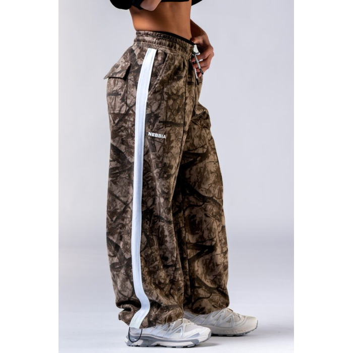 Штани Nebbia Oversized Sweatpants POWER Light Brown Camo 896