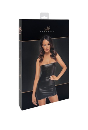 Плаття, F317 Noir Handmade крокодиля шкіра, мокрий ефект, чорне, розмір M