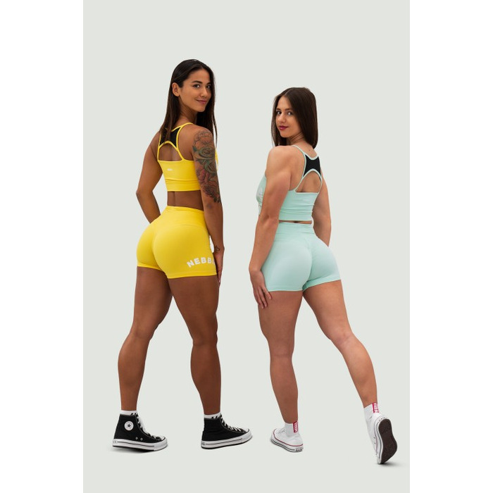 Шорти Nebbia High Waisted Shorts 5″ GYM HERO Yellow 582