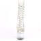 Чоботи Pleaser Adore-1020C *7 дюймів на підборах, 2 3/4 дюйма з PF шнурівкою спереду, прозорі