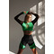 Велосипедки Fitzona Black Biker Shorts With Neon Green