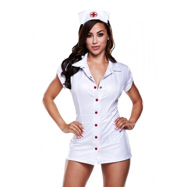 Ігровий костюм медсестри NURSES COAT WITH RED DETAILS AND HAT, OS