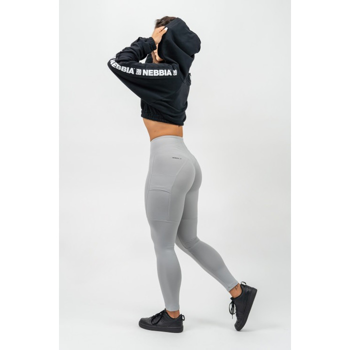 Легінси Nebbia High Waisted Leggings Leg Day Goals Grey 248 Light Grey