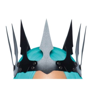Корона з гострими зубцями Leg Avenu Faux leather spiked crown O/S