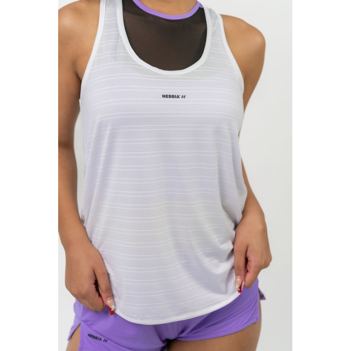 Майка FIT Activewear Tank Top 'Airy” with Reflective Logo White 439