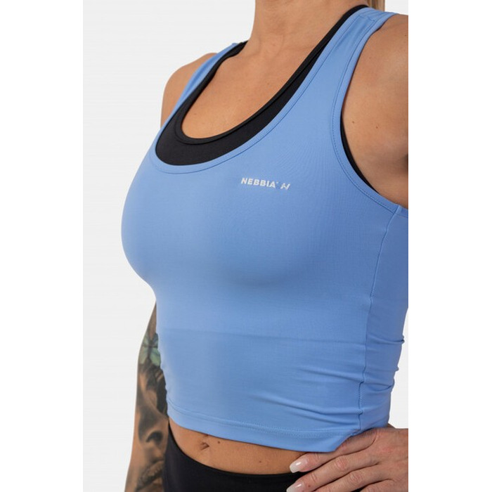 Майка Sporty Slim Fit Crop Tank Top 422 Light Blue