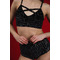 Sparkle Lurex Set — Блискучий Комплект із Велюровим Топом і Шортами для Танців та Сцени - чорний у лінії