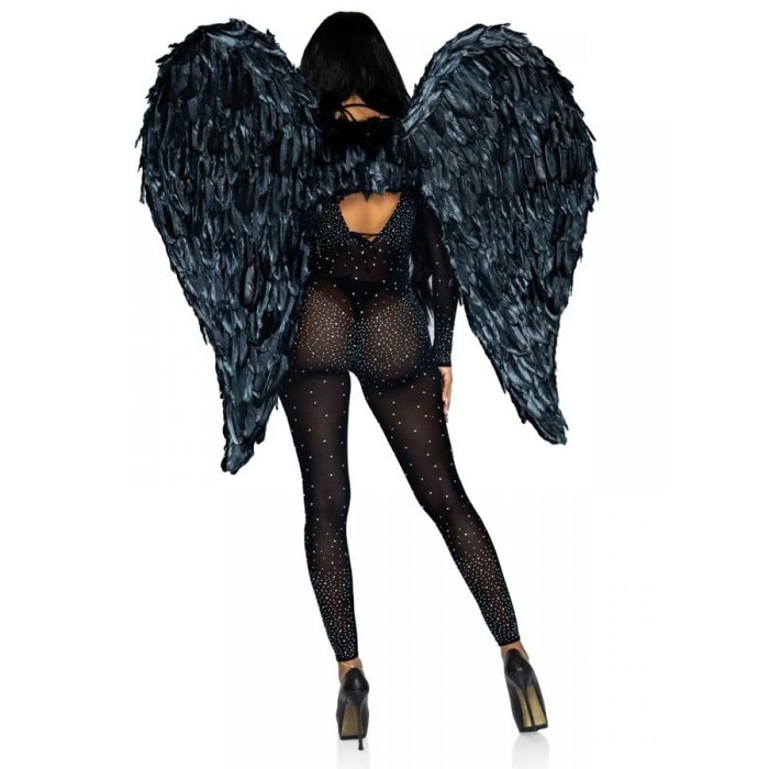 Крылья ангела из перьев Leg Avenue Black Feather Wings - Hvit