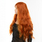 Перука довга хвиляста з чубчиком Fetish Hair руда, 60 см