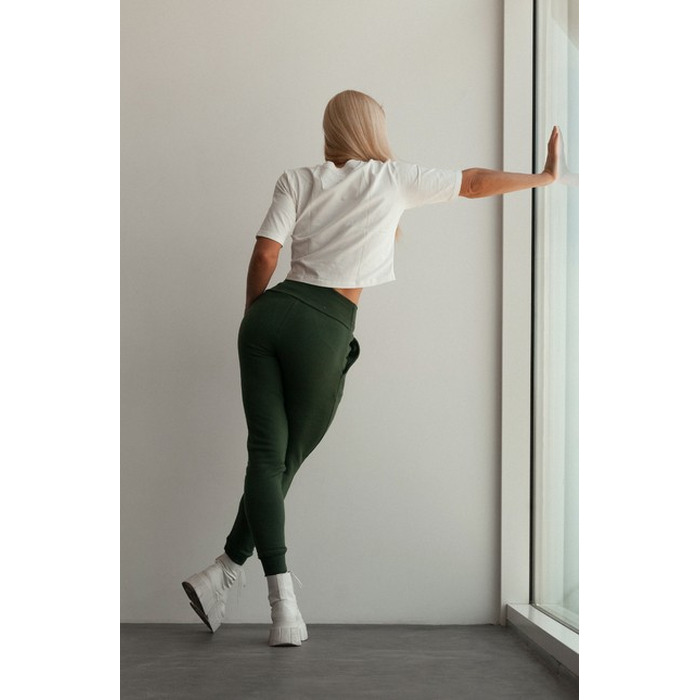 Штани High-Waist Loose Fit Sweatpants 'Feeling Good' 409 Dark Green