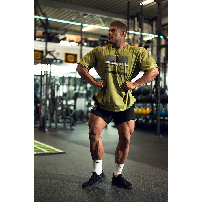 Футболка Nebbia Washed-off Oversized T-shirt HERITAGE Green 355