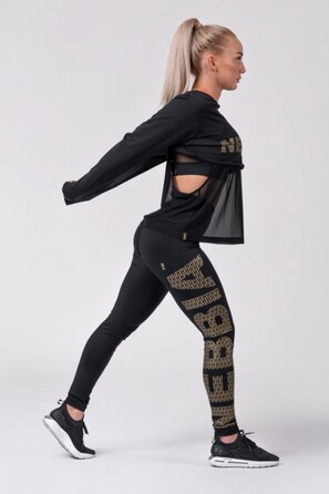 Легінси Gold NEBBIA print leggings 827 Black