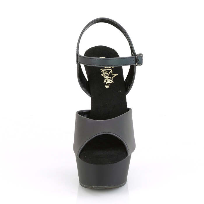 Босоніжки Delight-609REFL *6-дюймовий каблук, 1 3/4-дюймовий ремінець на щиколотці з світловідбиваючим ефектом, зелений/чорний