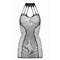 Коротка сукня в сіточку Dania Besired, чорна, One Size