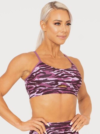 Топ Ryderwear Wild Tied Up Sports Bra Tiger Purple