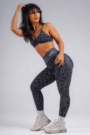 Легінси Nebbia Push-Up Compression Leopard Leggings PRIMAL Black Leopard 849