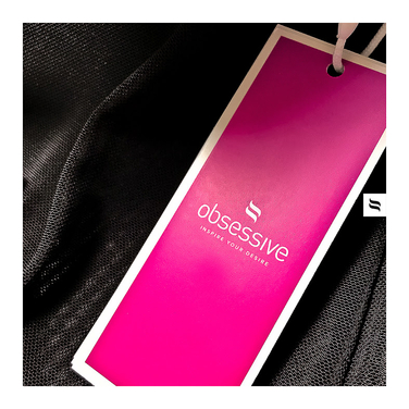 Комплект корсет с трусиками Obsessive 860-COR-1 черный, S/M