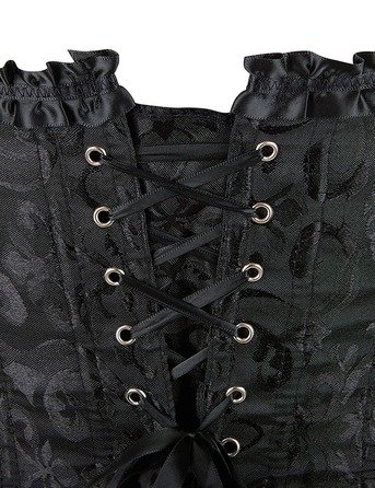 Сексуальный корсетный топ Star Night с цветочным узором, черный, XL (без коробки)