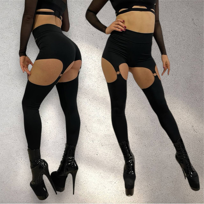 Лосины с кольцами из бифлекса